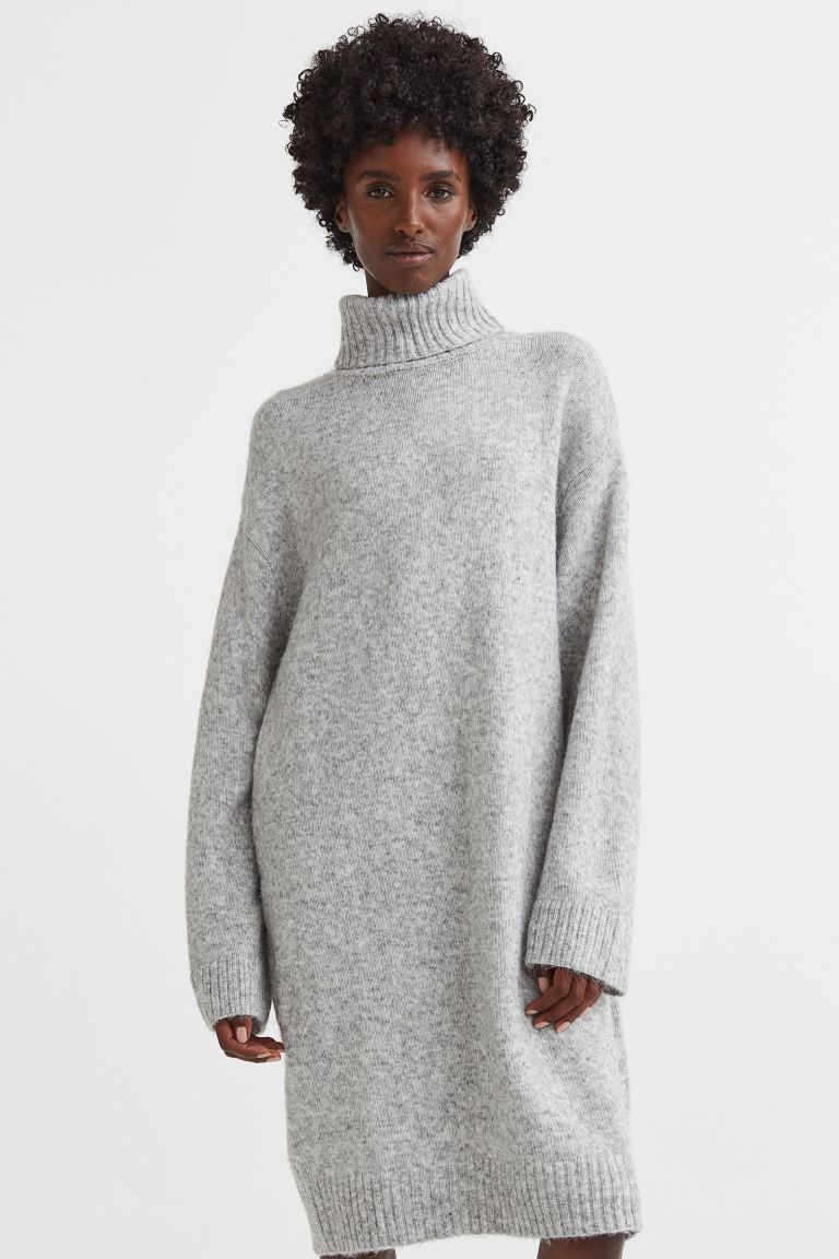 Knitted polo-neck dress | H&M (UK, MY, IN, SG, PH, TW, HK)