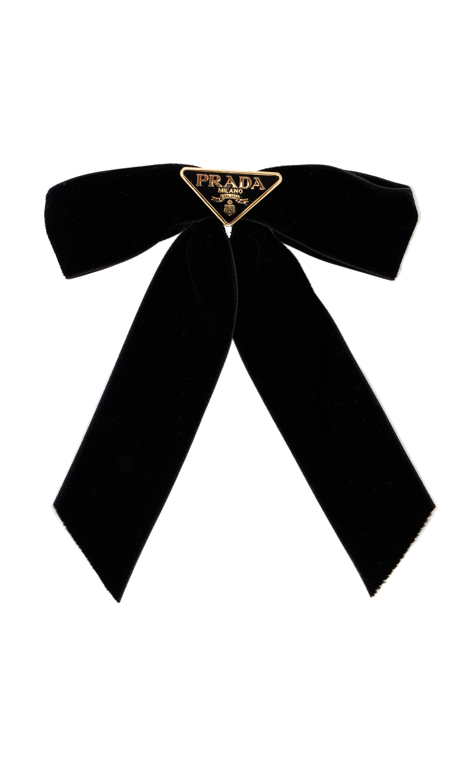 Prada - Velvet Hair Bow - Black - OS - Moda Operandi | Moda Operandi (Global)