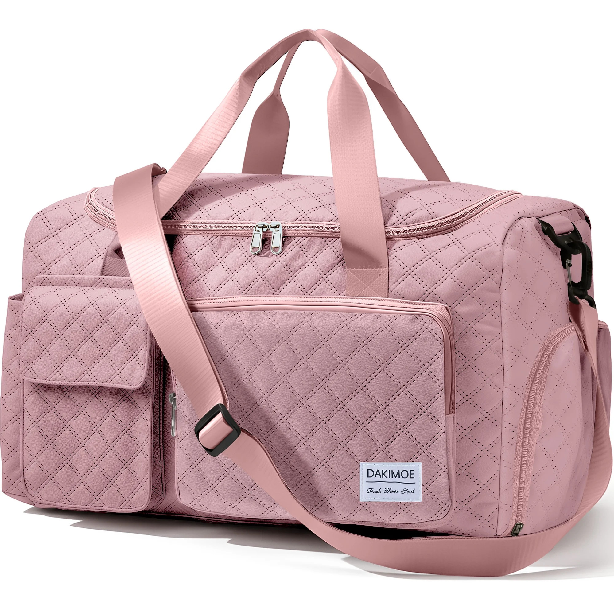 DAKIMOE Travel Duffle Bag for Women Men, Weekender Bags Carry on Gym Bag with Wet Pocket/Adjustab... | Walmart (US)