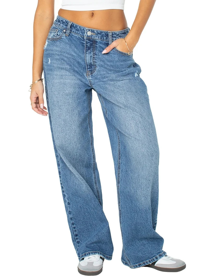 Celebrity Pink Juniors Slouchy Wide Leg | Walmart (US)