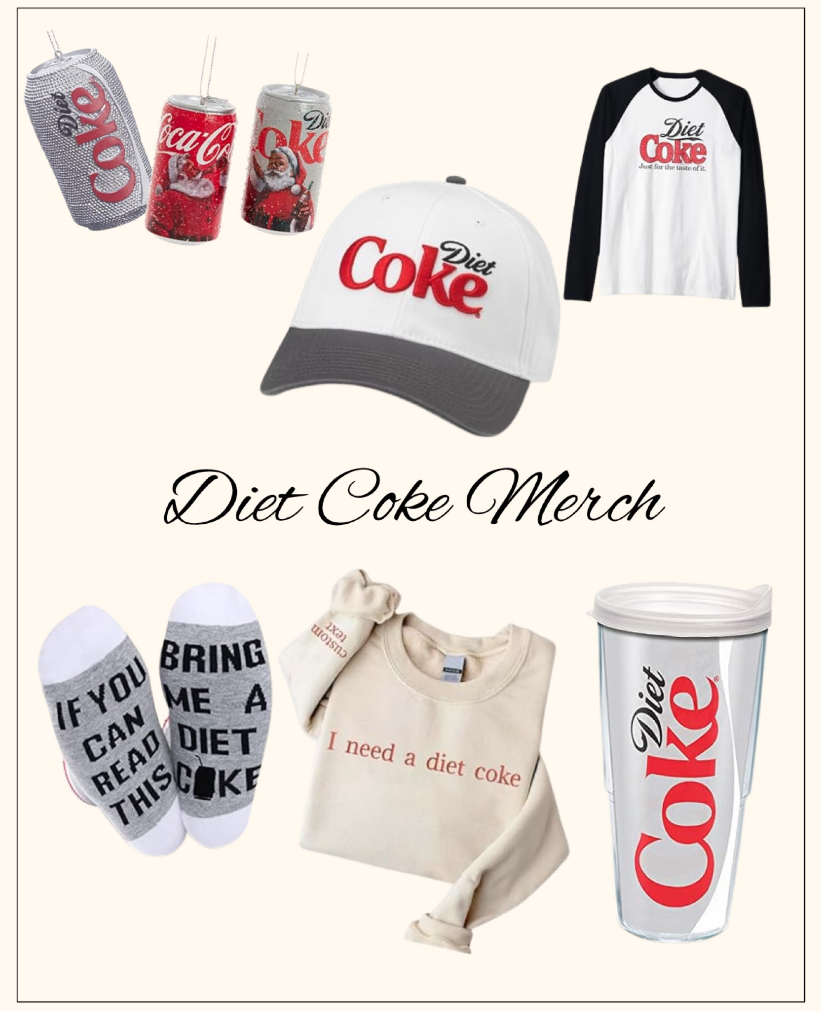 Diet Coke merch for the Diet Coke lover!  I need a Diet Coke! 

#LTKGiftGuide