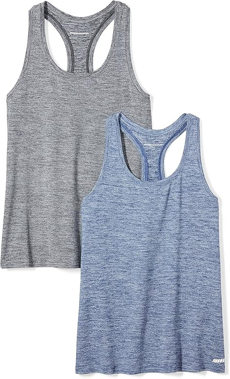 Amazon Essentials Women's 2-Pack Tech Stretch Racerback Tank Top | Amazon (US)