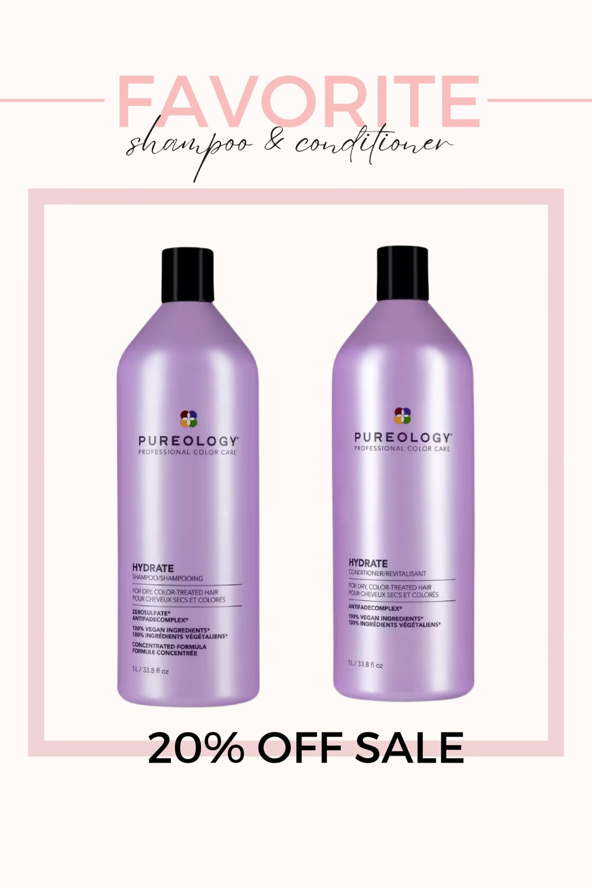 My ride or die shampoo and conditioner for YEARS has a great price drop! 