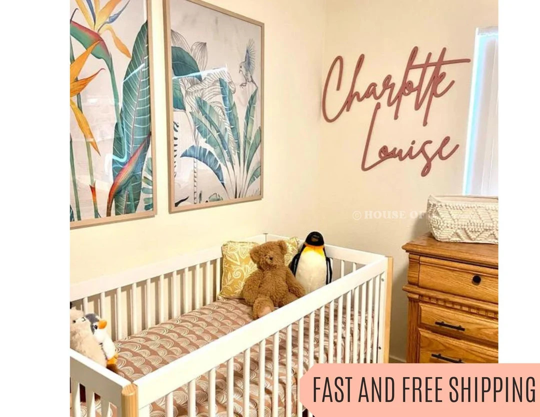 Stacked Custom Name Sign Wood Name Sign Nursery Sign - Etsy | Etsy (US)