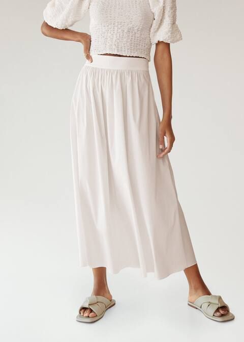 Flared long skirt | MANGO (US)