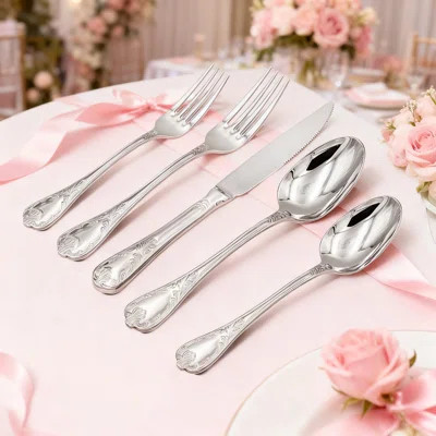 20-Piece Silverware Set For 4, 18/10 Stainless Steel Flatware Set With Mirror Polished Finish, Dishwasher Safe Cutlery Set Includes Knives, Forks, And | Wayfair North America