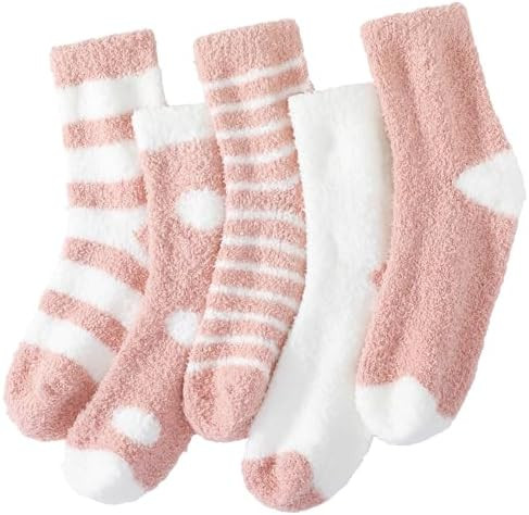 Premillow Fuzzy Socks for Women, Winter Warm & Cozy Fluffy Socks Womens Ultra Soft Sleeping Slipp... | Amazon (US)