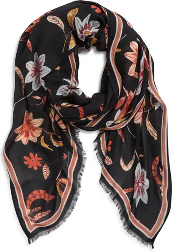 Echo Autumn Floral Fringe Scarf | Nordstrom | Nordstrom