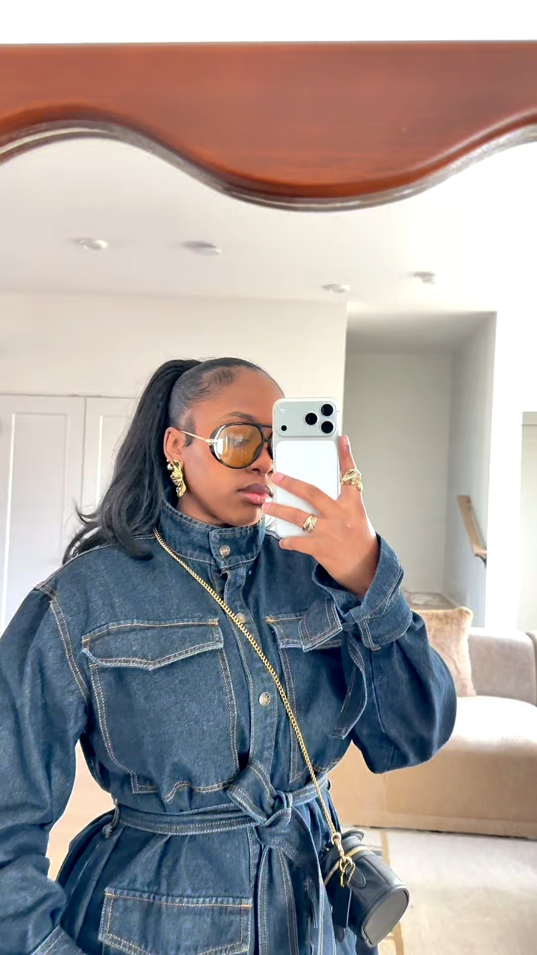 Denim jacket, denim on denim, denim dress, winter outfits, winter boots, outfit inspiration 

#LTKPetite #LTKootd #LTKgrwm