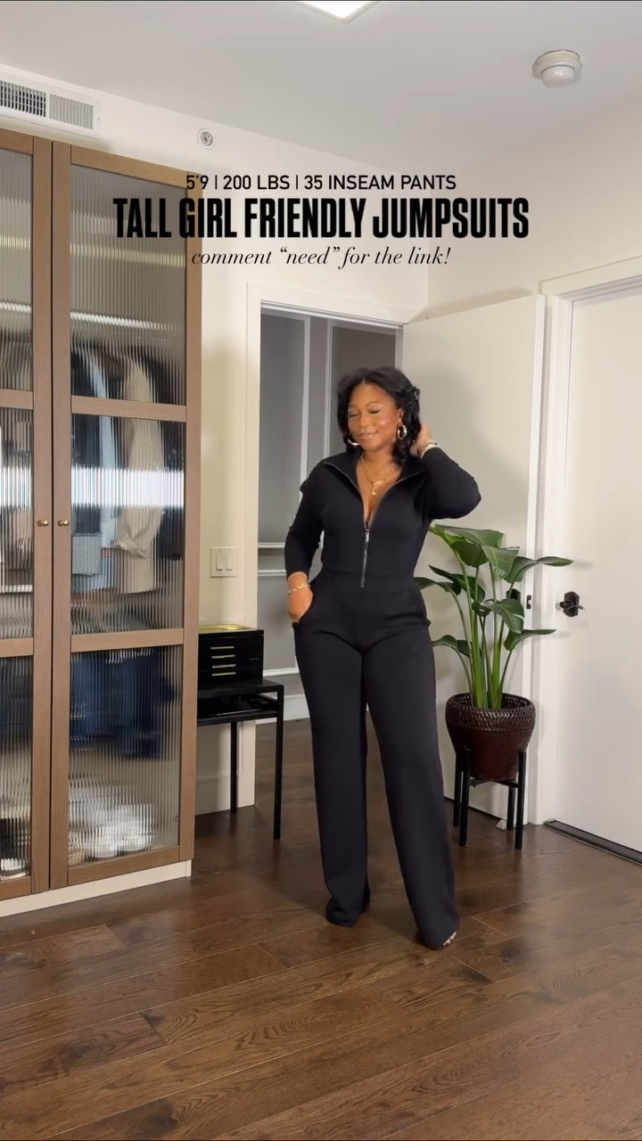 TALL GIRL FRIENDLY JUMPSUITS!! These are perfection Use code JANESHAXSPANX for 20% off + free shipping ✨ I am 5’9 | 200 lbs wearing a size medium TALL! It snatches my waist in and is a super comfortable fit! If you are my size and want a little more room size up ✨

#LTKVideo #LTKstyletip #LTKtravel