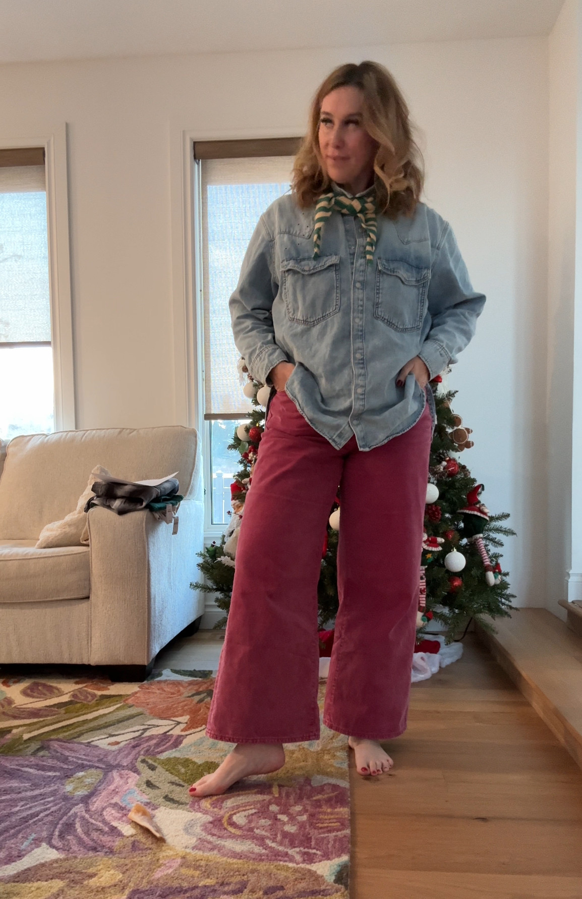 mid- size teacher outfit . These wide leg pants are so comfortable!!!  

 #LTKcanada #LTKwinter #LTKmidsize