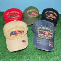 USA 250th Anniversary Commemorative Baseball Cap, Unisex Vintage Washed Cotton Snapback with Sun Protection Adjustable Strap | AliExpress (US)