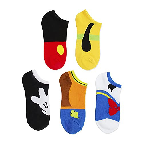 Disney Women's Mickey Mouse 5 Pack No Show Socks | Amazon (US)