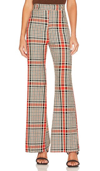 Plaid Jules Pant in Rust Combo | Revolve Clothing (Global)