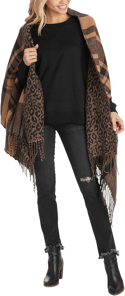 Mud Pie womens Reversible Scarf Wrap | Amazon (US)