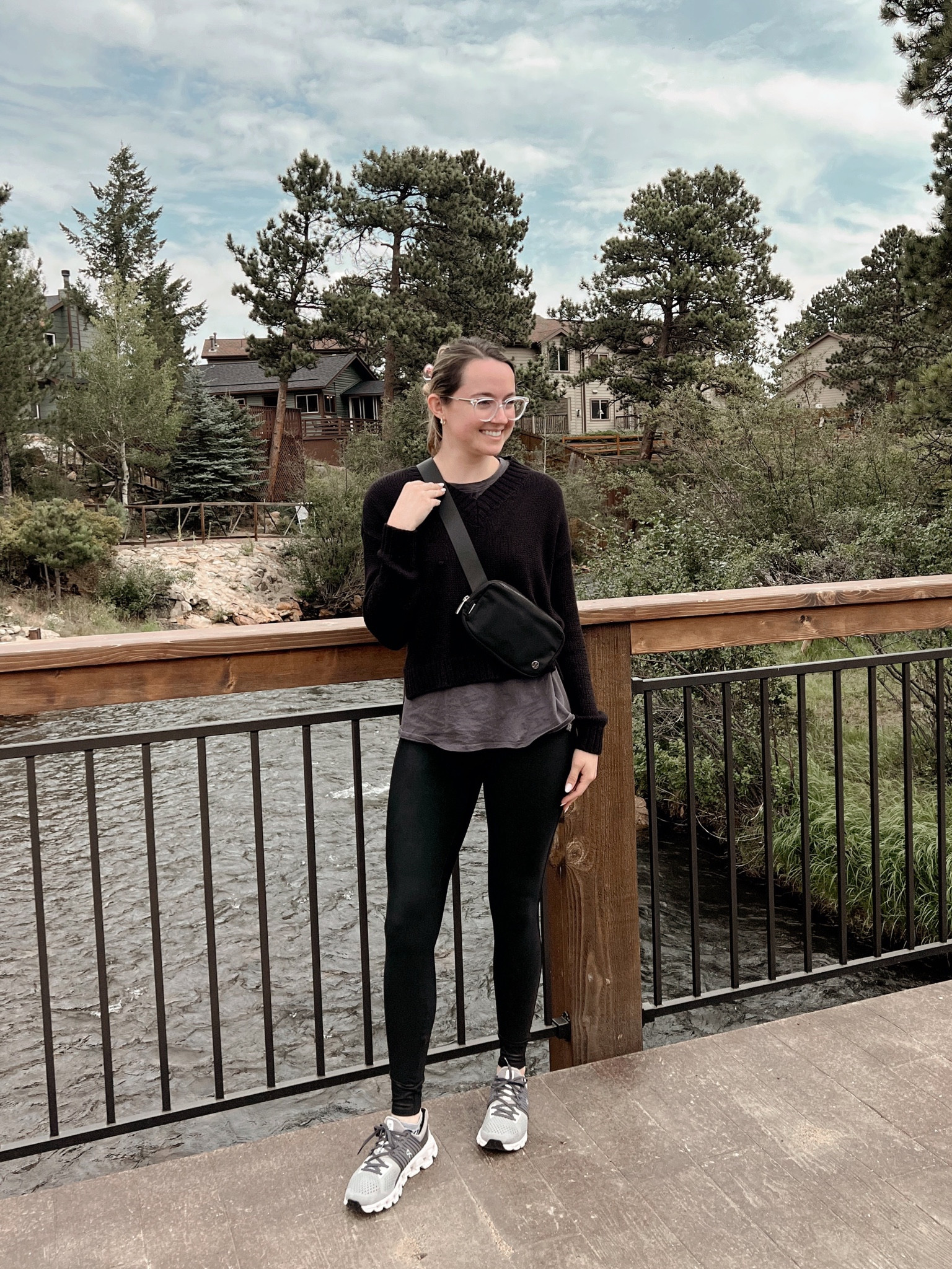 A cozy athleisure fit perfect for hiking, grabbing coffee, or going shopping. Shoes are TTS, wearing size 7.0! Size 4 in lulu leggings.

#LTKtravel #LTKunder50 #LTKunder100