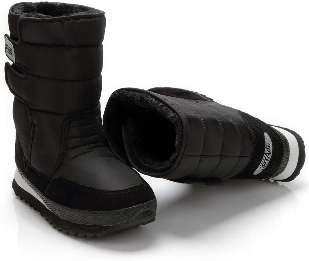 DADAWEN Mens Womens Waterproof Warm Fur Lined Cold Weather Outdoor Winter Snow Boots | Amazon (US)