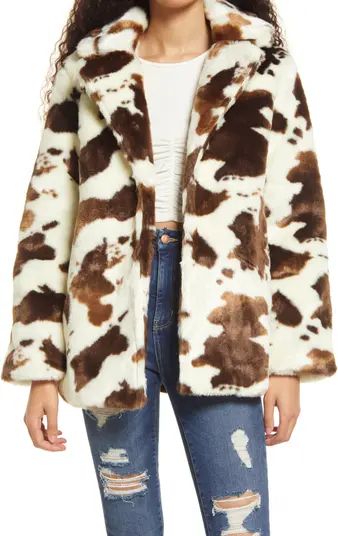 BLANKNYC Print Faux Fur Jacket | Nordstrom | Nordstrom