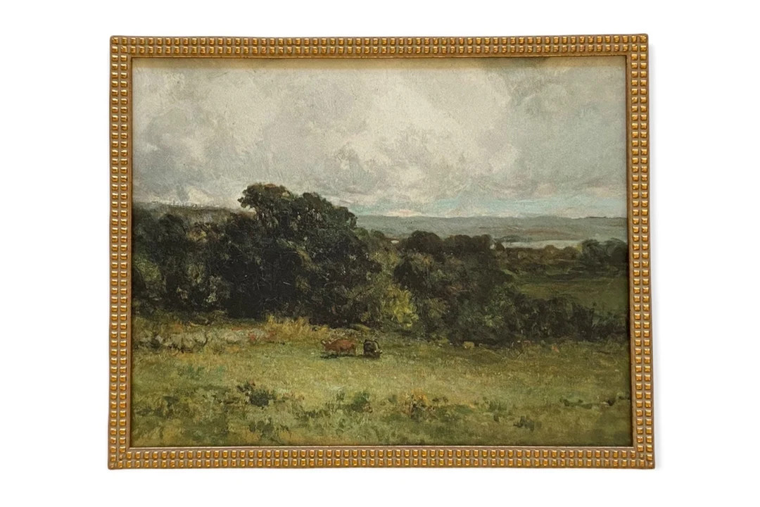 Vintage Framed Canvas Art // Framed Vintage Print // Vintage - Etsy | Etsy (US)