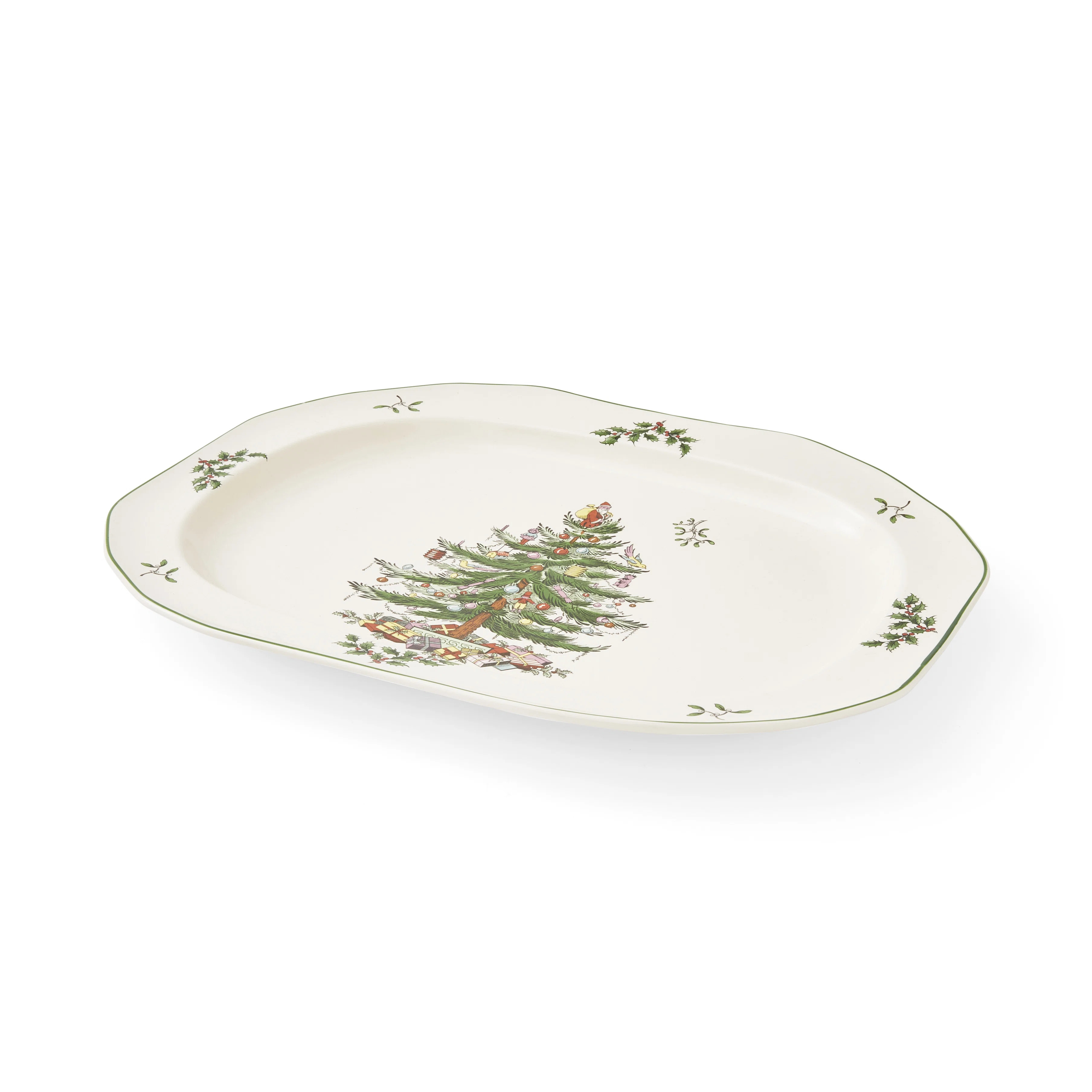 Spode Christmas Tree Sculpted Oval Platter 14" | Wayfair North America