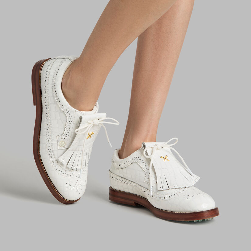 WOMEN'S LTD RELEASE GALLIVANTER CROC-EMBOSSED LEATHER LUXE SOLE GOLF SHOE | WOMEN'S GOLF SHOES |G... | G-Fore