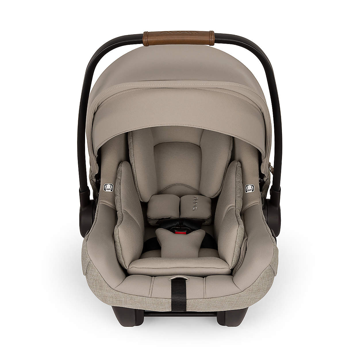 Nuna PIPA aire rx Hazelwood Light Brown Reclining Infant Car Seat + PIPA RELX Base + Reviews | Cr... | Crate & Barrel
