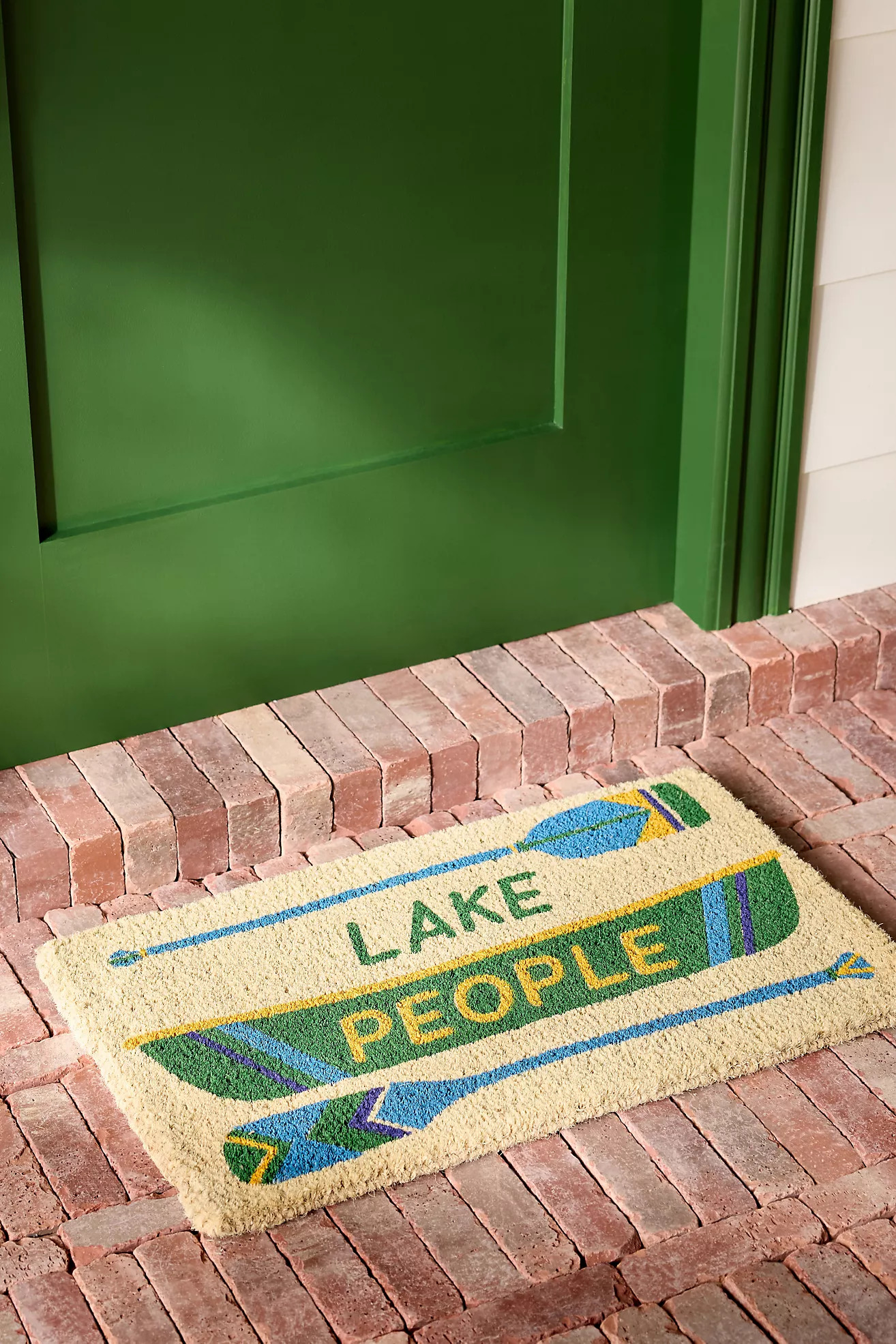 Lake People Printed Coir Doormat | Anthropologie (US)