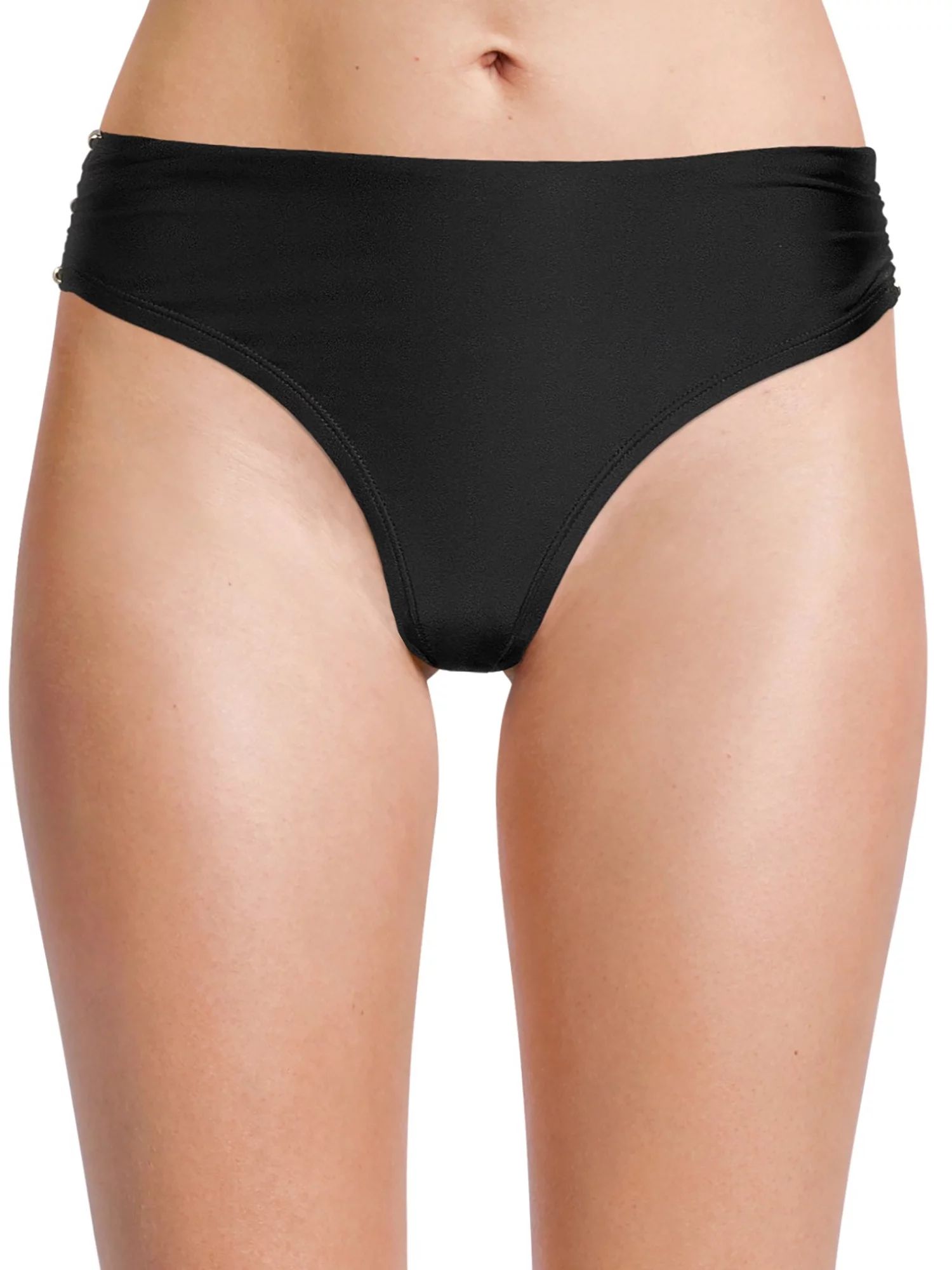 Time And Tru Women's and Women's Plus Beaded Midrise Swim Bottom | Walmart (US)