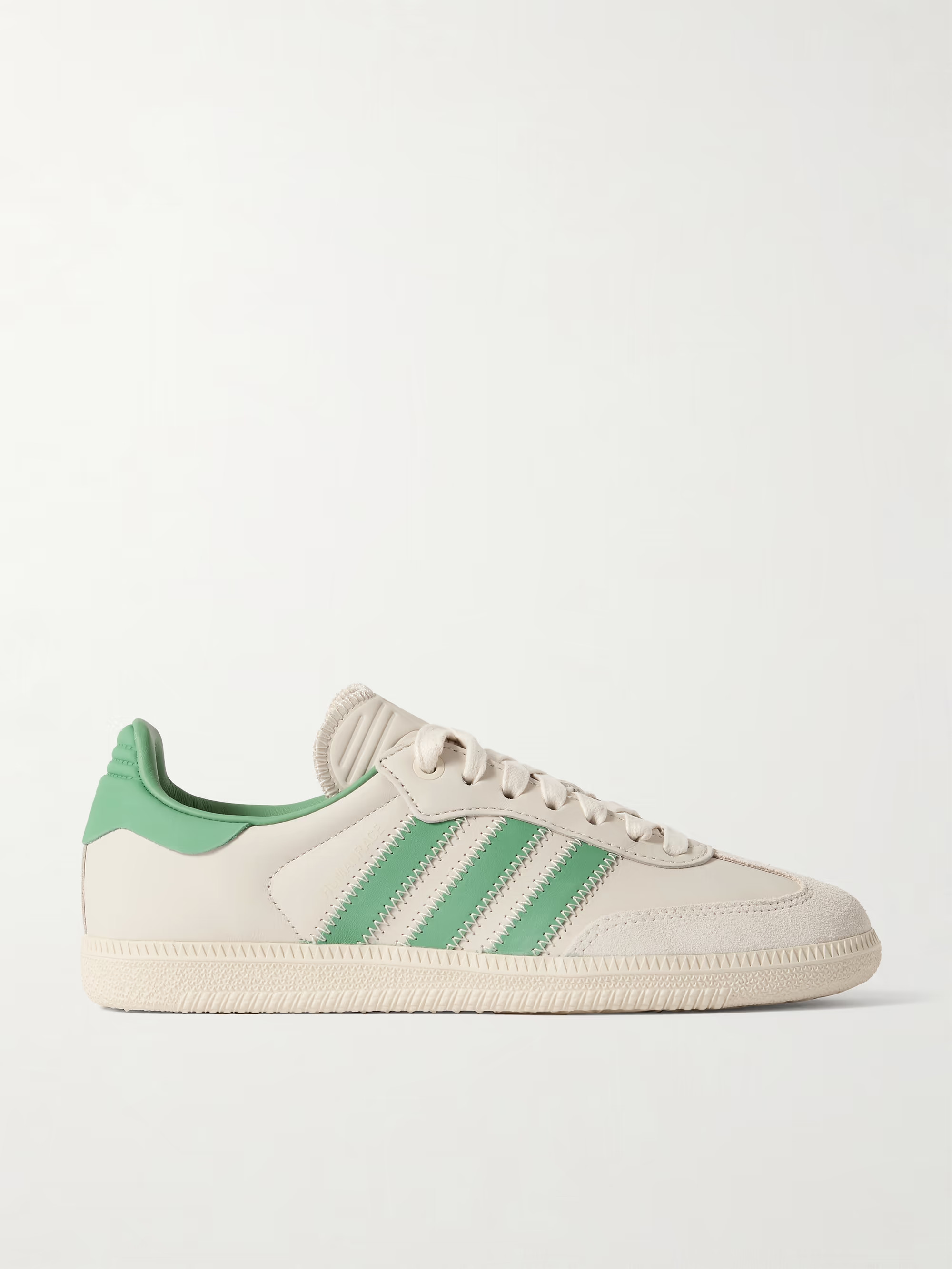 + Humanrace Samba suede-trimmed leather sneakers | NET-A-PORTER APAC
