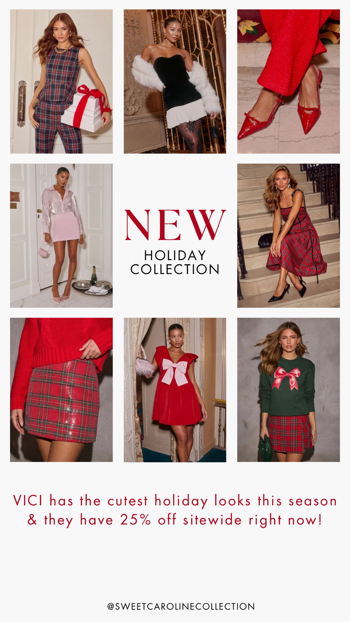 NEW Holiday Collection @ VICI ♥️🎄✨

Holiday style, Christmas dress, new years dress, gift guide, holiday party outfit, Thanksgiving, date night, Christmas party, plaid dress, sale, bow sweater, heels, pumps, Revolve, dress, holiday dress, black dress, silver dress, Elliatt, dress, earrings, statement earrings, gold dress, jumpsuit, matching set, romper, skirt, top, one shoulder dress, sequin dress, velvet dress, mini dress, Bardot, Majorelle, NBD, Christmas outfit, designer, cocktail dress, party dress, new years dress, wedding guest dress, saylor, Ronny Kobo, Likely, h:ours, Alice McCall, Majorelle, Bronx and Banco, Sau Lee, nana Jacqueline, Elliatt, Amanda uprichard, camila coelho, Saloni, Lovers and Friends, superdown, Michael Costello, Ser.o.ya, fashion, style, Christmas dress, trending, new arrivals, under 300, under 200, under 100, holiday style, holiday fashion, outfit inspo, sweet Caroline collection#LTKstyletip 

#LTKParties #LTKFindsUnder100 #LTKHoliday