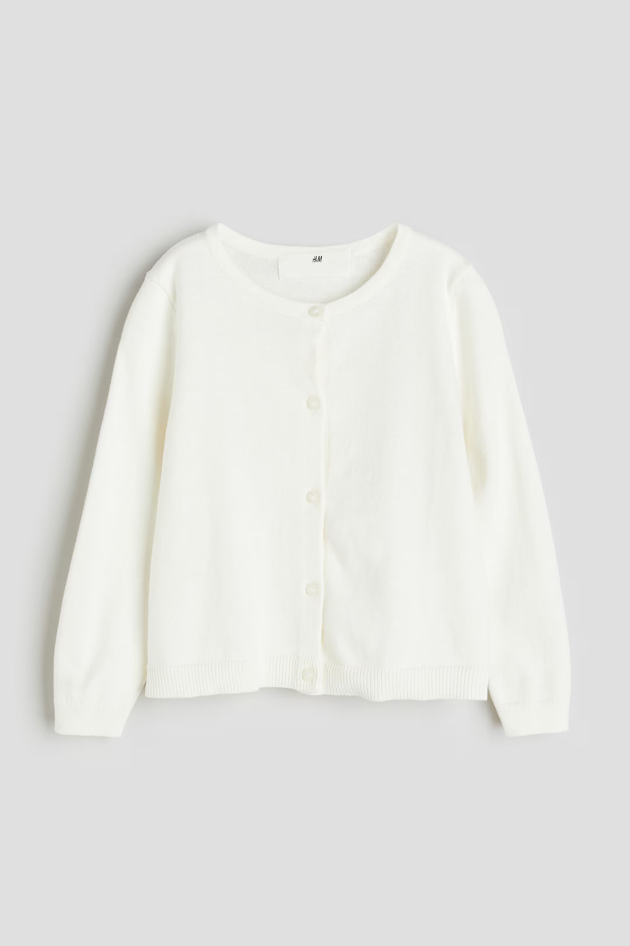 Fine-knit Cotton Cardigan | H&M (US + CA)