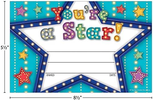 Teacher Created Resources (5485) Marquee You're a Star Awards | Amazon (US)