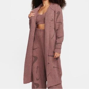 Nike sportswear Phoenix cozy Boucle women loose long knit cardigan | Poshmark