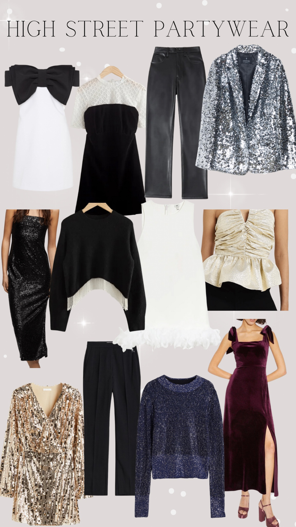 High street party wear 

partywear - high street partywear - party dress - Christmas party - Christmas dress - new year - new year outfit - new year dress - high street new year - velvet dress - sequin dress - leather pants - Pearl dress - feather dress - glitter dress - sequin blazer - glitter jumper - new year looks - new year outfit inspo - Christmas outfit - Christmas party outfit - new year dress sale - dress sale - partywear sale 

#LTKsalealert #LTKunder50 #LTKSeasonal