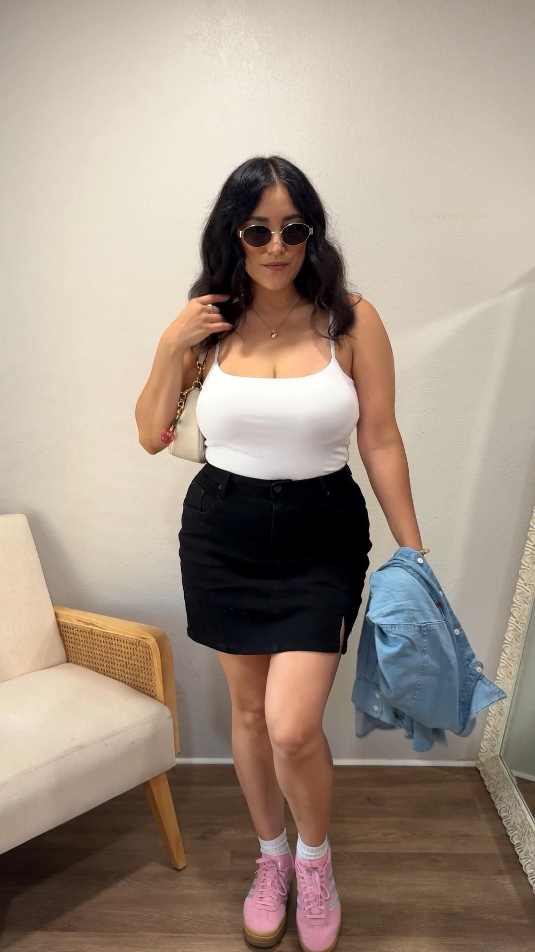 Easy everyday casual fall outfit idea.

Tank // M
Skirt // L
Denim shirt // S
Sneakers // 8

#LTKFindsUnder50 #LTKootd #LTKOver40