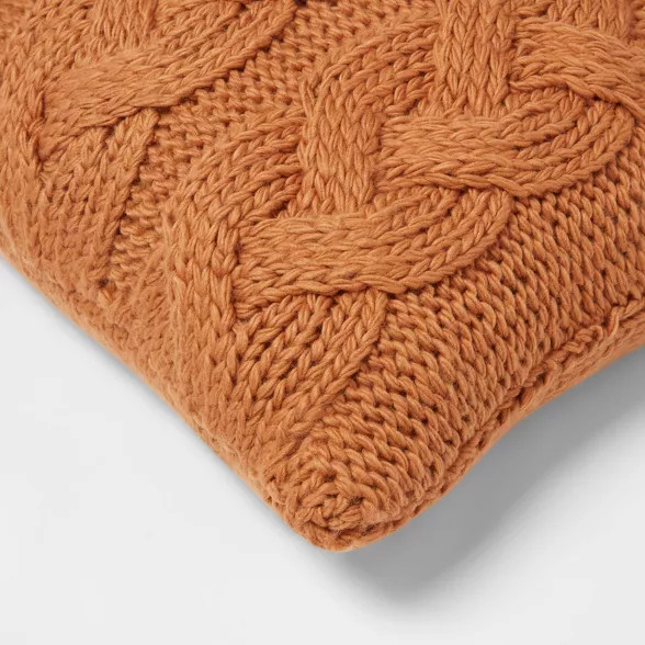 Chunky Cable Knit Throw Pillow - Threshold™ | Target