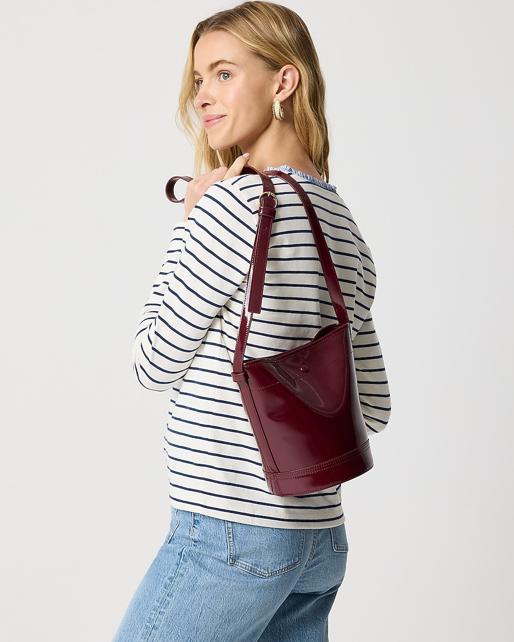 Croc crossbody bucket bag | J.Crew Factory