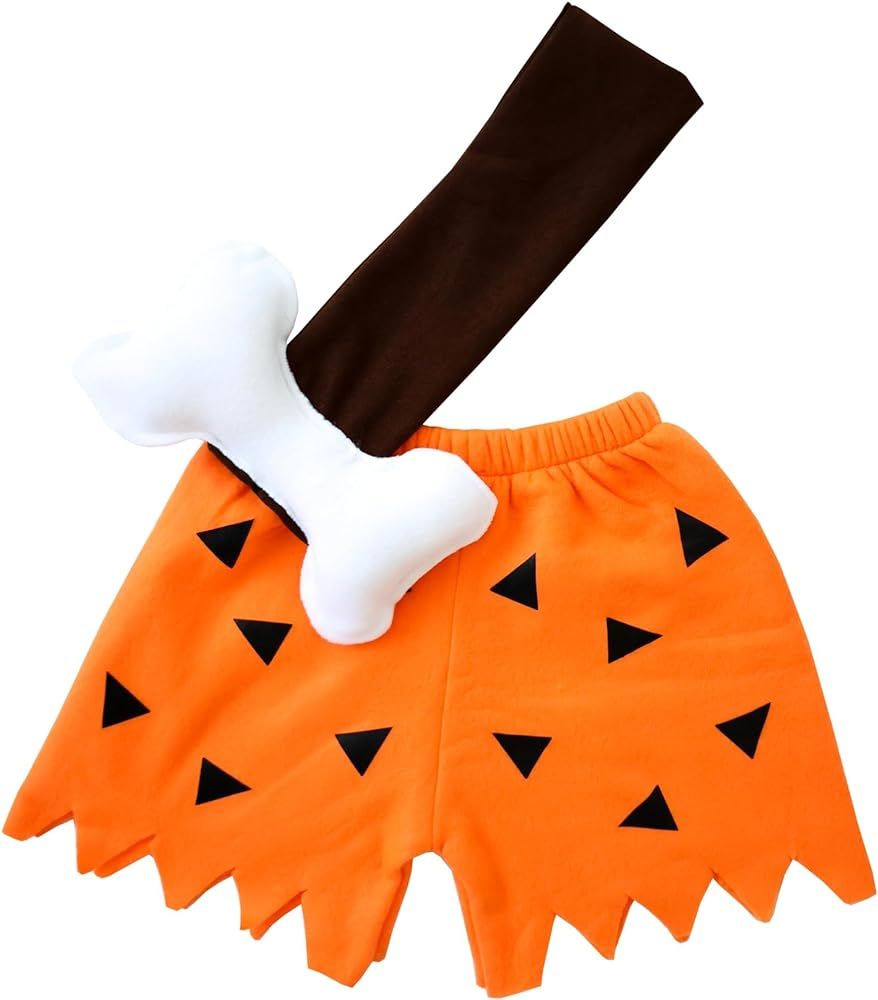 Caveman Pebbles Bam Bam Costume Outfit for Toddler Girls and Boys | Amazon (US)