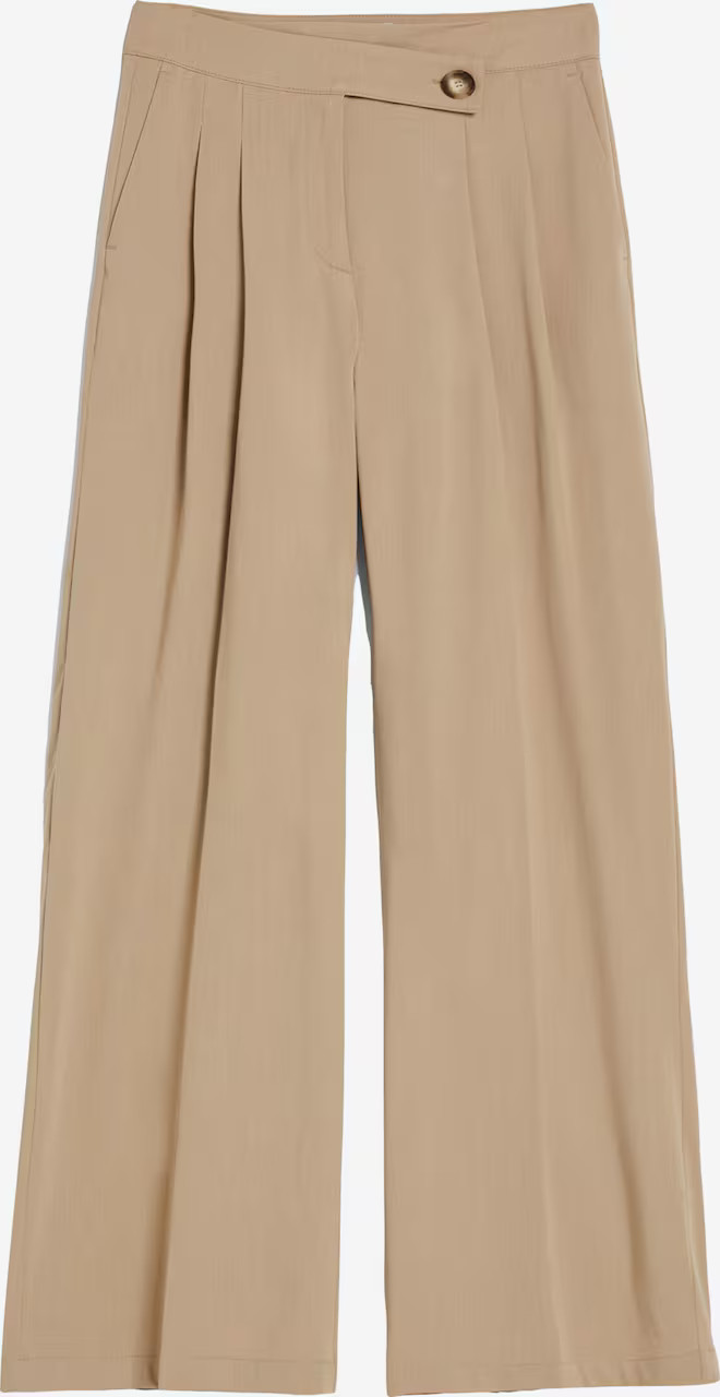 Bershka Wide leg Pantalon in Camel | ABOUT YOU | ABOUT YOU NL