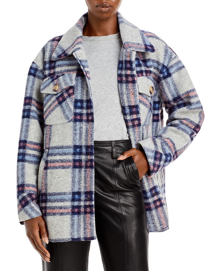 AQUA Button Down Plaid Coat - 100% Exclusive  Back to Results -  Women - Bloomingdale's | Bloomingdale's (US)