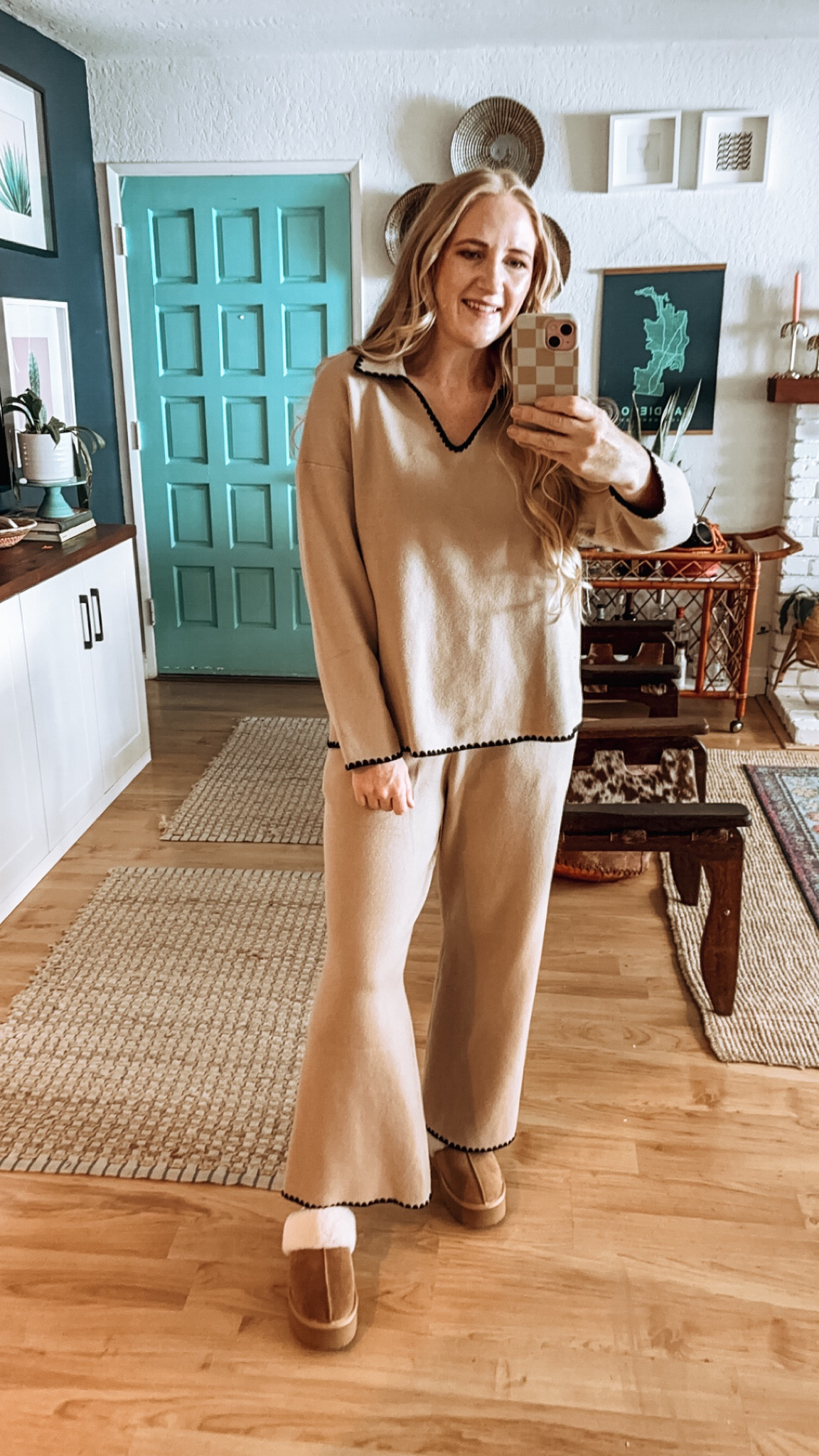 Cozy and affordable fall knits from Amazon 🍂 this beige set is so comfy and I love how the swstse could be worn with so many other looks! Wearing with the coziest furry Sherpa slippers! 

Wearing M in set at 150 lbs and 5’7” for reference ✨

Fall knits, fall sweaters, fall cozy sets, fall matching set, loungewear, striped sweater, affordable sweaters, Amazon haul, fall style inspo, fall outfit inspo, fall styles, fall outfit inspiration, matching sets, sweater sets, collared sweater set 

#LTKStyleTip #LTKSeasonal #LTKFindsUnder50