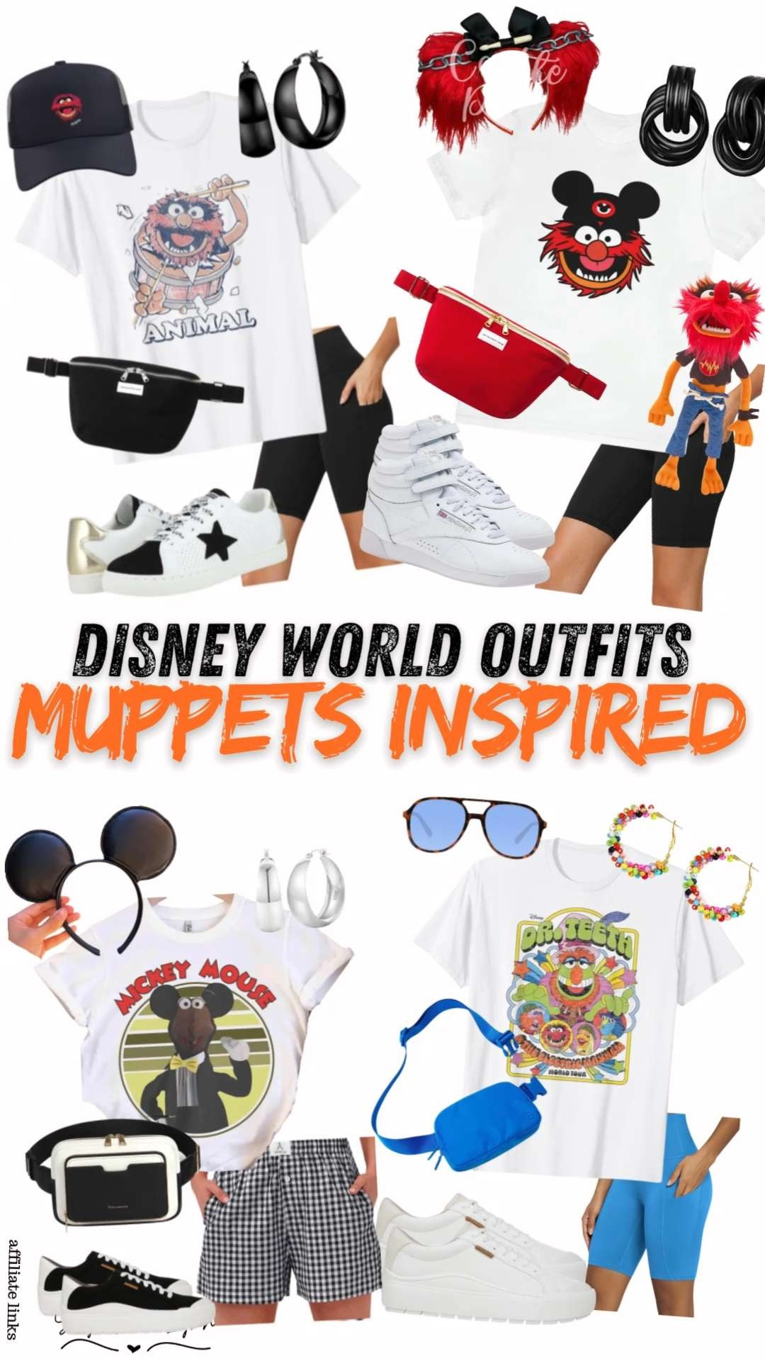 Less than two weeks away before the Muppets takeover Rock'n Roller Coaster at Hollywood Studios!  These outfits are great for a day walking around Disney World, with comfy sneakers (how about those retro Reeboks 😍), shorts and all the accessories.

disney world vacation
hollywood studios
muppets outfit inspiration
disney world ootd 

 #LTKootd #LTKTravel