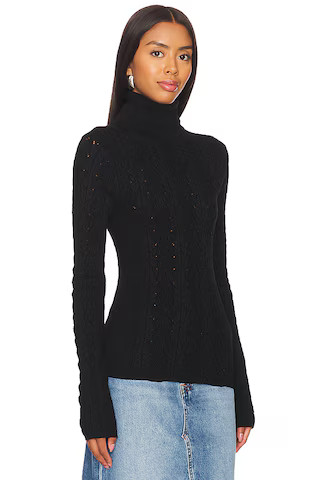 Maddie Turtleneck in Black | Revolve Clothing (Global)