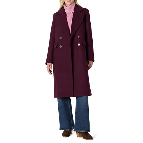 Amazon Essentials Women's Regular-Fit Double Breasted Wool-Blend Longline Coat | Amazon (US)