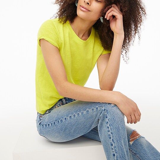 Factory: Girlfriend Crewneck Tee For Women | J.Crew Factory