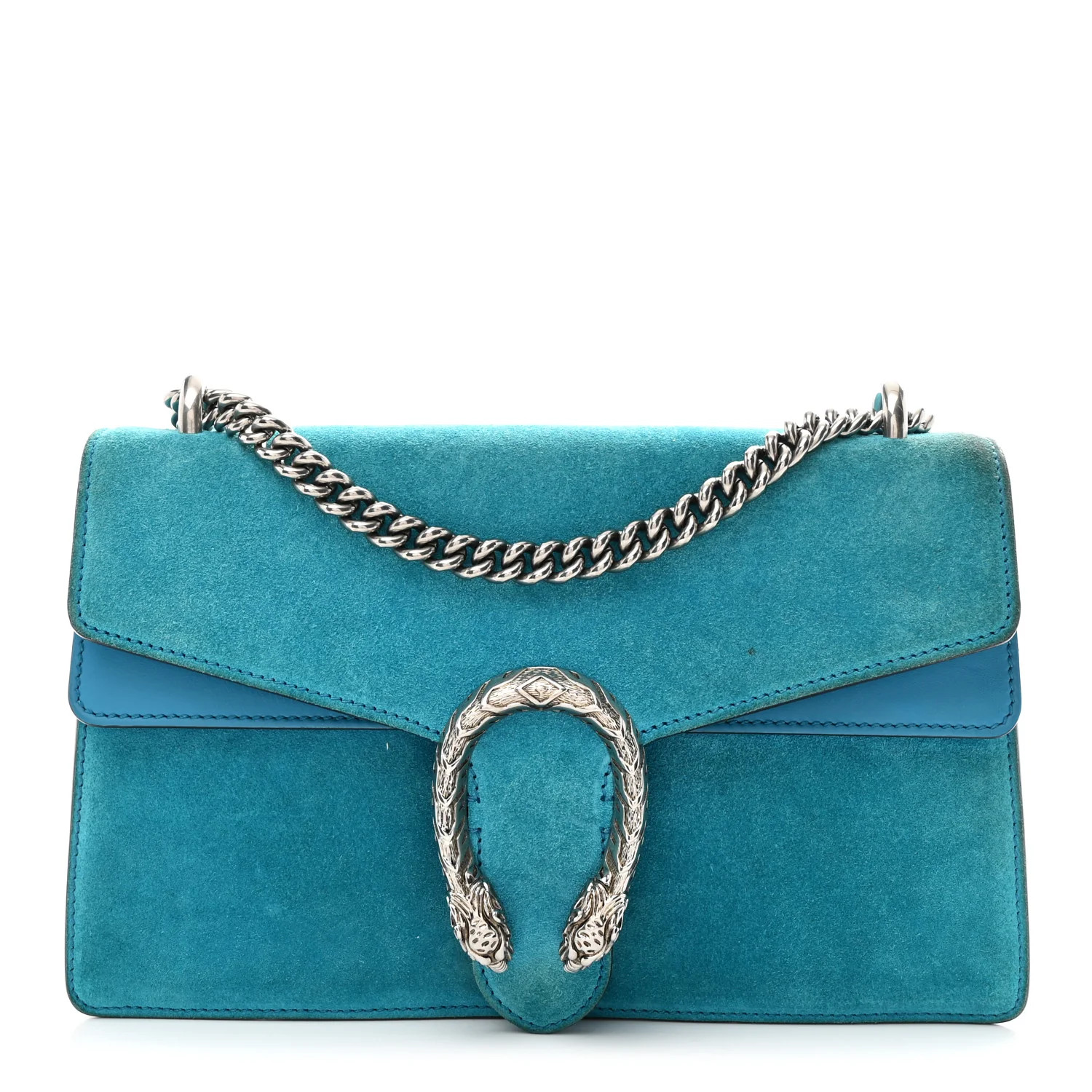 Suede Small Dionysus Shoulder Bag Blue | FASHIONPHILE (US)