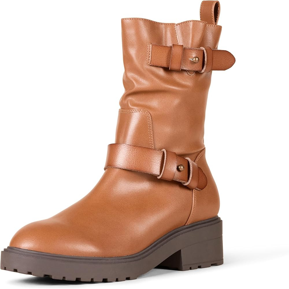 Amazon Essentials Women's Cropped Biker Boot | Amazon (US)