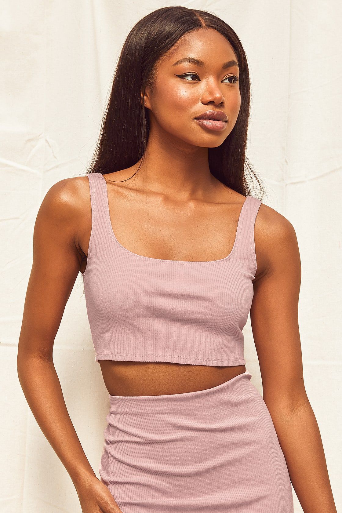 Set For Life Blush Pink Ribbed Bodycon Two-Piece Dress | Lulus (US)