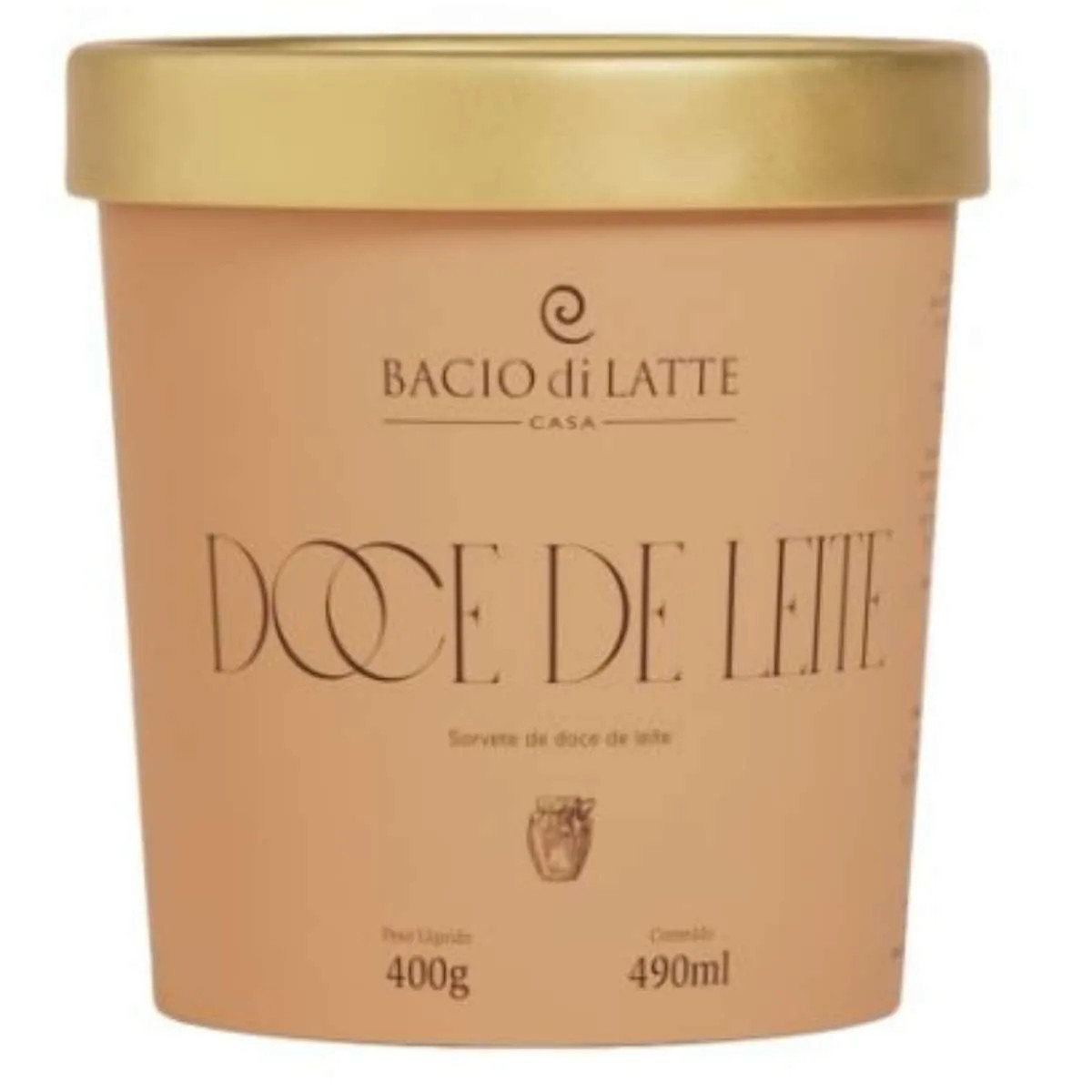 Sorvete Doce de Leite Bacio Di Latte 490 ml | Carrefour Food BR