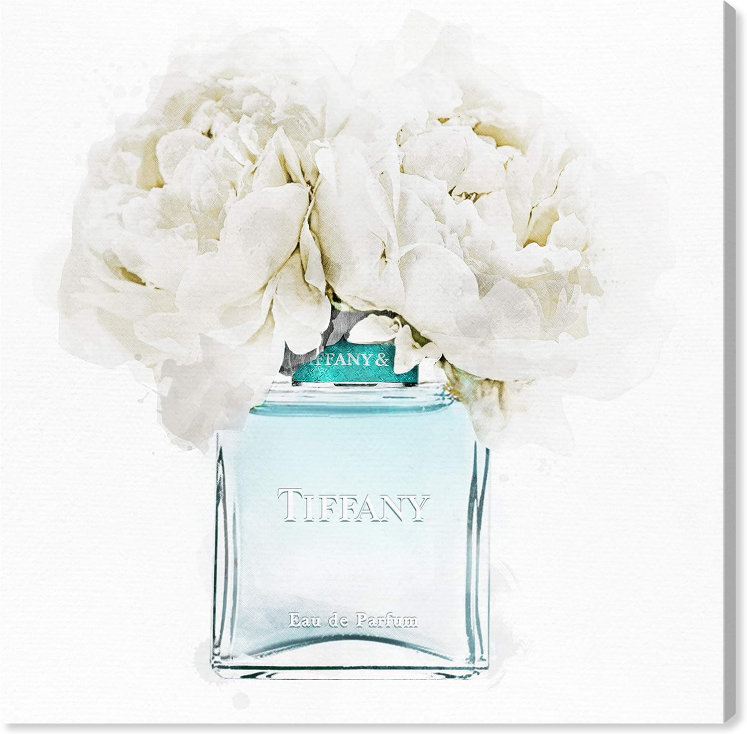 The Oliver Gal Artist Co. Fashion and Glam Wall Art Canvas Prints 'Dawn Morning Bouquet Aquamarin... | Amazon (US)